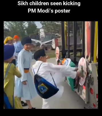 बच्चों से करवाए गए मोदी विरोधी प्रदर्शन पर बवाल: सिख नेताओं की कड़ी निंदा
